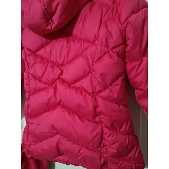 CB SPORTS Girls Puffer Jacket, Large (14-16), Pink Coat + Free Fleece Beanie - Picture 13 of 15